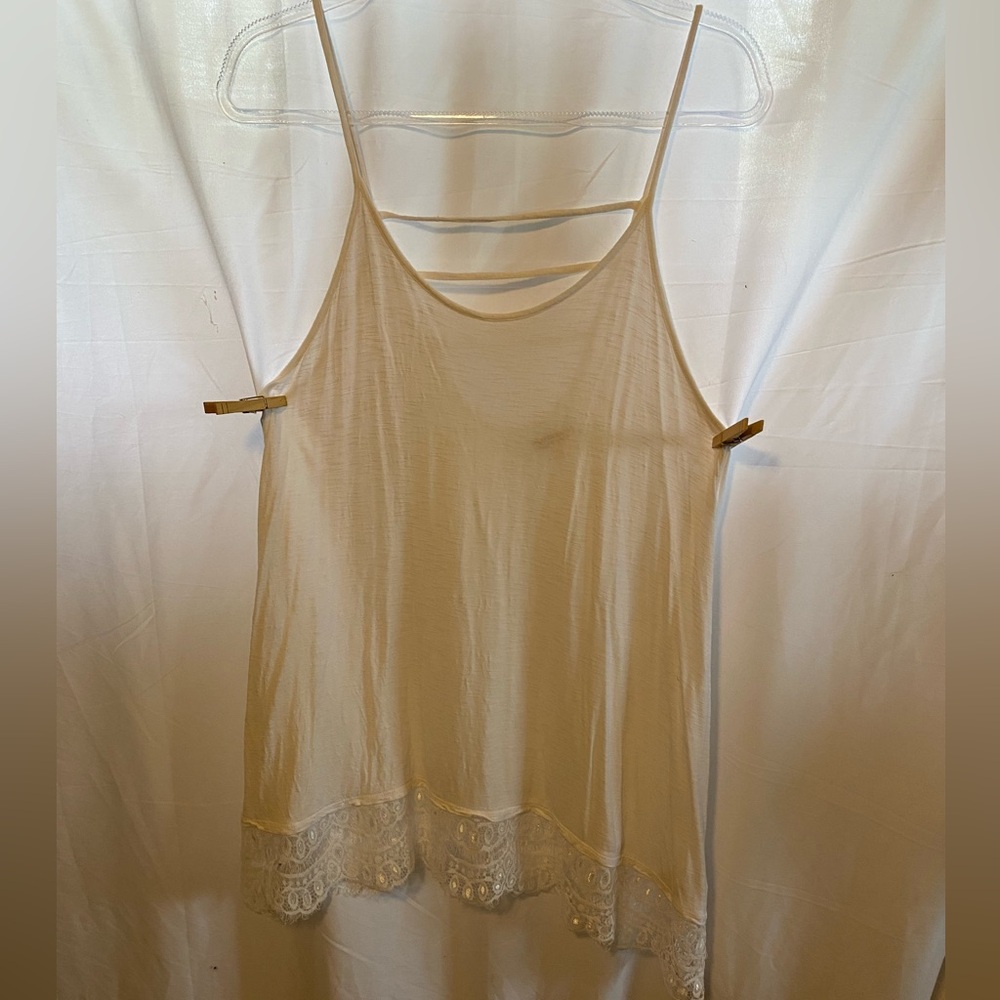 Sheer Lacey Cami Tunic Tank